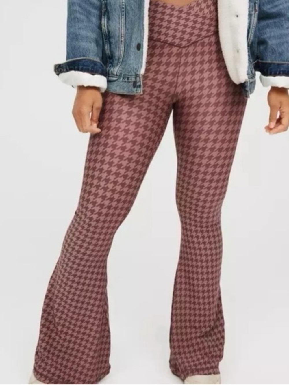 Aerie OFFLINE High Waisted Crossover Super Flare Legging